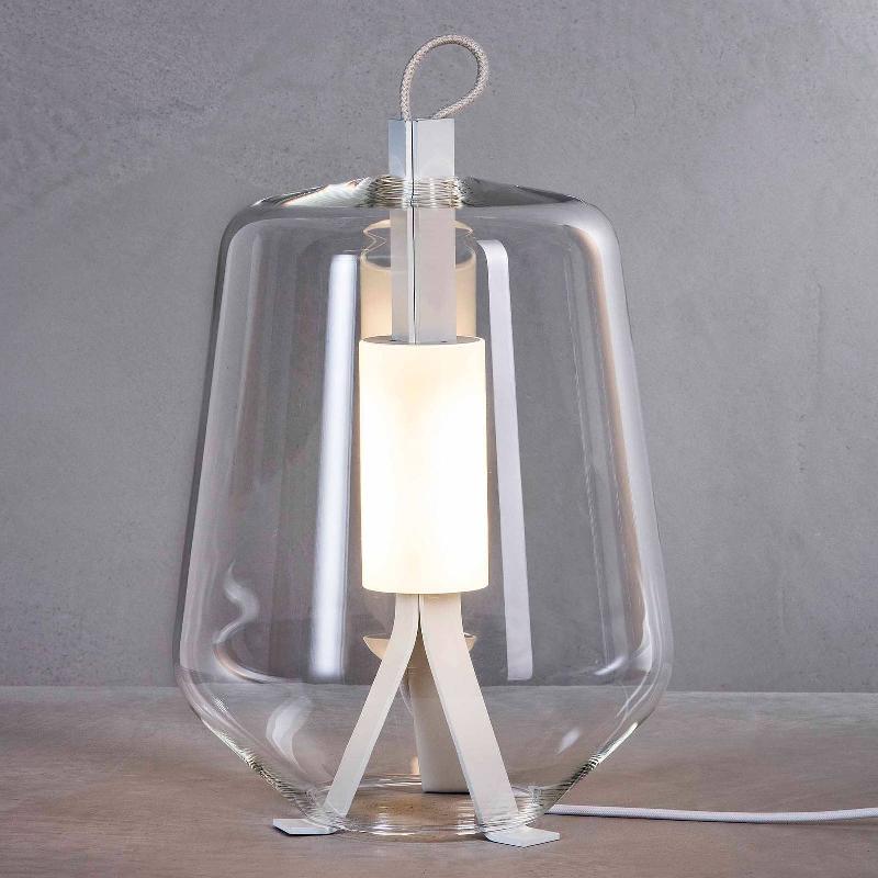 PRANDINA LUISA T1 LAMPE À POSER 2700K TRANSPARENTE