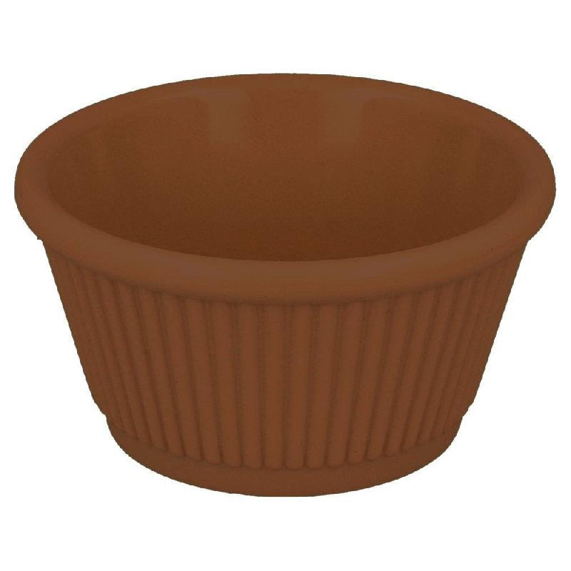 Ramequin mélamine marron 12cl Ø8,3x3,8cm - par 48_0