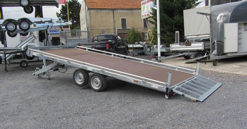 Remorque plateau basculant Lider 32660 - 2 essieux, roues dessous, PTC 3500 kg_0