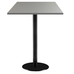 Restootab - Mange-debout 60x60cm - modèle Rome gris metallisé - gris TB-ROMFF-6060M-GR.MET_0