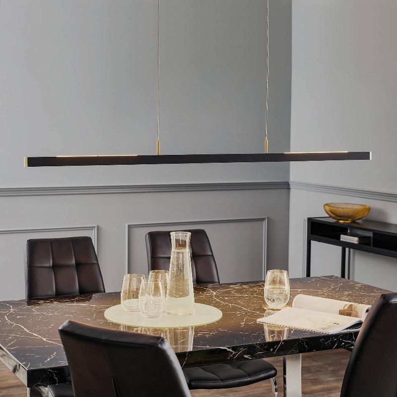 ROTHFELS EKKIRO SUSPENSION LED, NOIR, LAITON