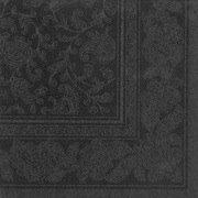 SERVIETTE 'ROYAL COLLECTION ORNAMENTS', NOIR - LOT DE 2