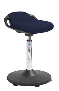 Siège assis-debout professionnel Space Trumpet - tissu 3D bleu - ergonomique et idéal pour position semi-assise - Marque Rolléco_0