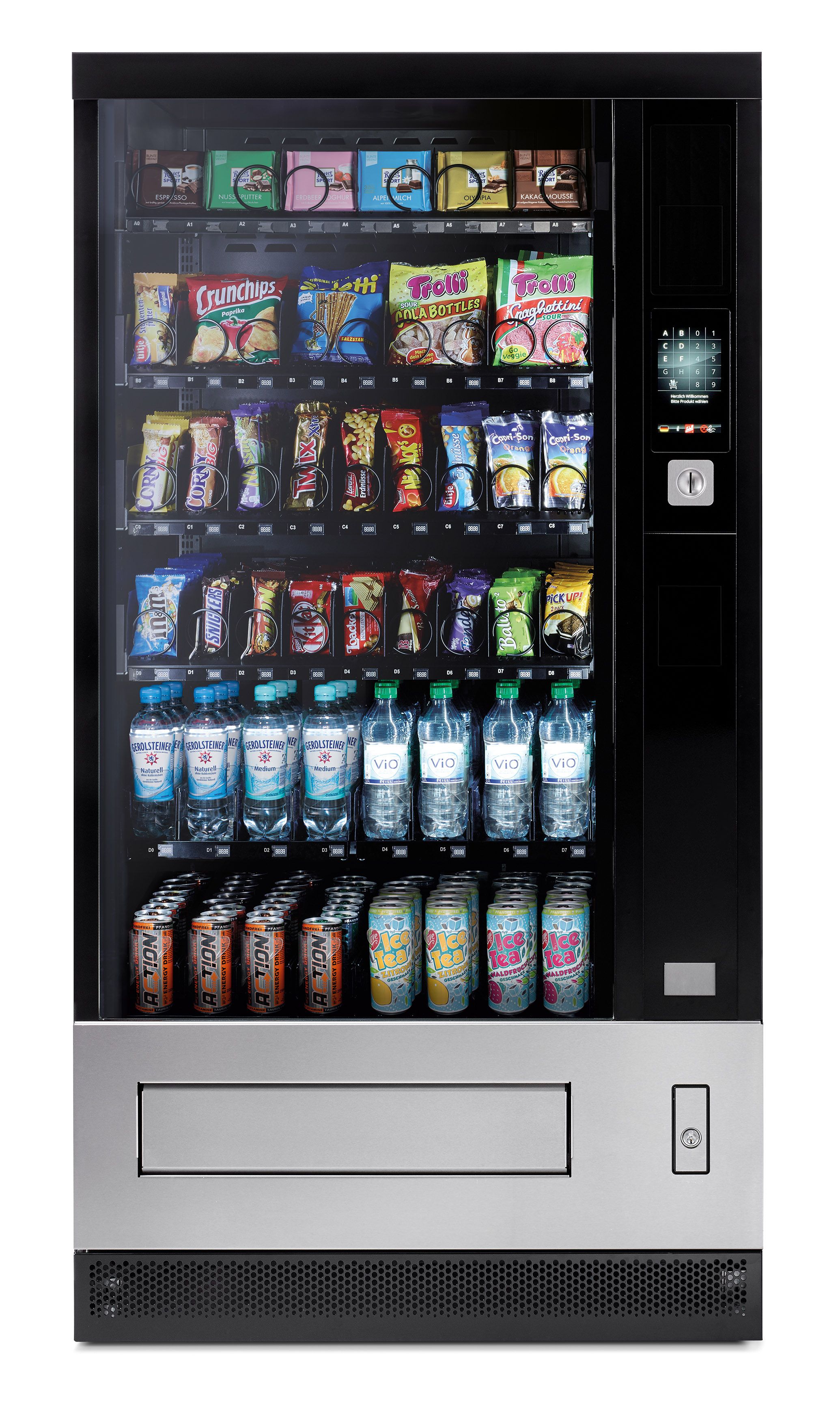 Distributeur automatique mixte boissons fraîches, confiseries, snacks