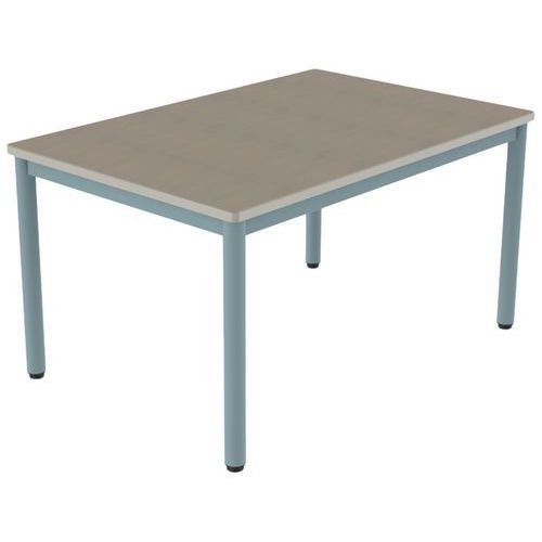 TABLE CARÉLIE 120X80 T4 STR POLY. ÉRABLE GOTLAND BEIGE/LAGON - MOBIDECOR