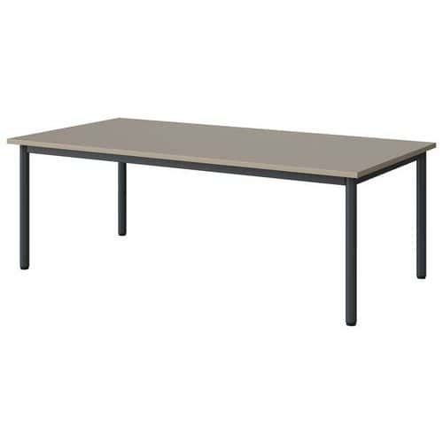 TABLE MALIBU 160X80 T2 4P STRA ABS GRIS U727/GRIS 7016