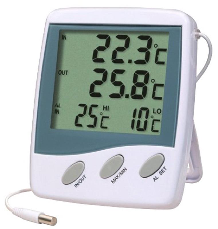 Thermomètre électronique - intérieur/extérieur #2041/2m - Température -50° à +70°C_0
