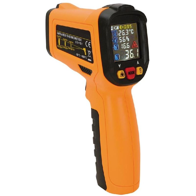 Thermomètre thermocouple & température ambiante - mesure sans contact - affichage humidité et point de rosée - Réf : TTX6530_0