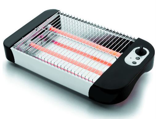 Toaster électrique horizontal en acier inoxydable - Jusqu'à 360°C avec ramasse-miettes_0