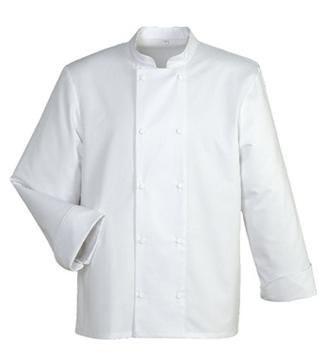 VESTE CUISINE BLANCHE MANCHES LONGUES H-LINE T.M