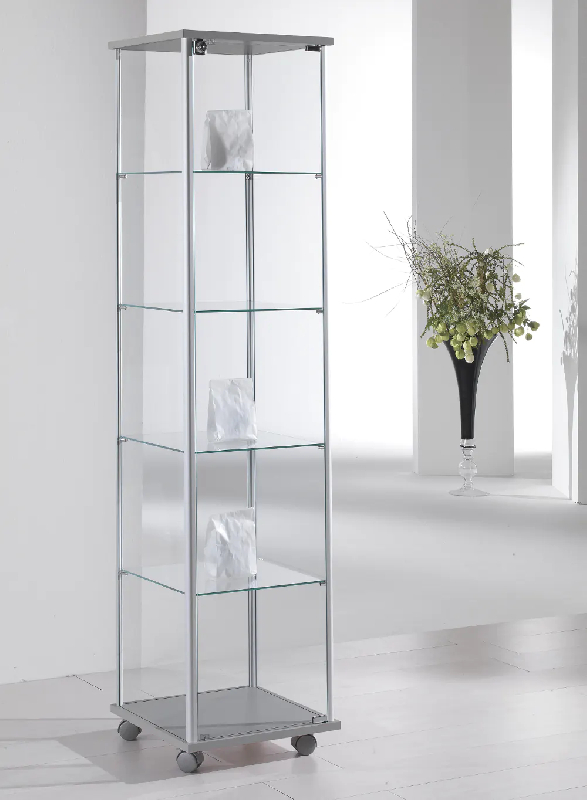 Vitrine contemporaine colonne 43-ava - gris clair_0
