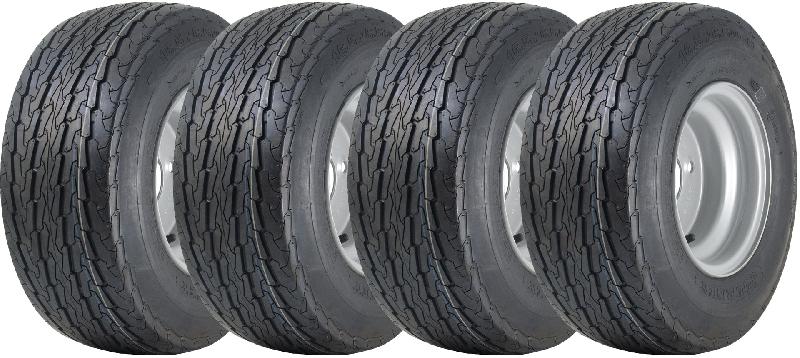 16.5x6.50-8 Trailer Tyres Wheel Assembly 100mm PCD Road Legal 355kgs (Set of 4)_0