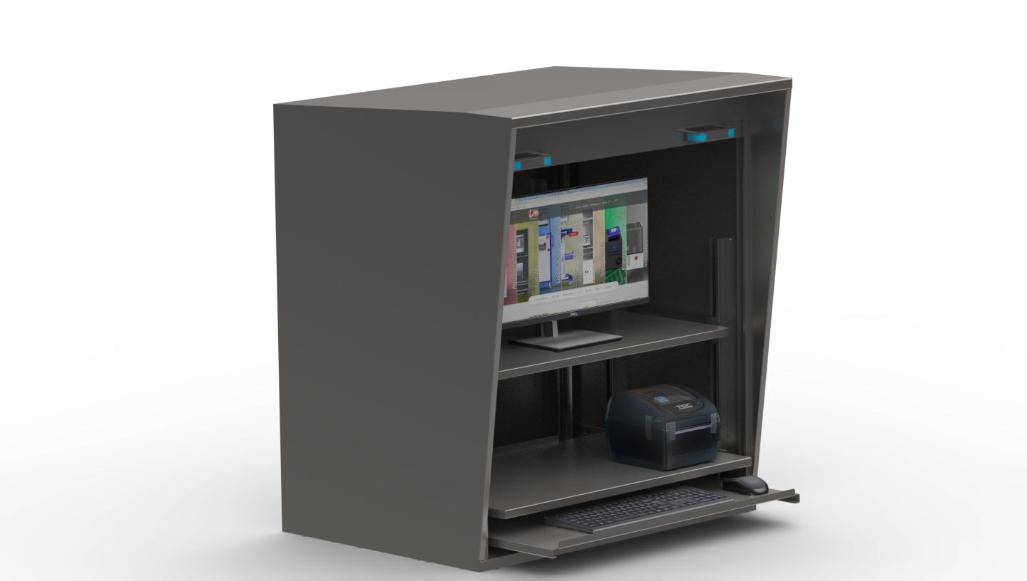 Armoire informatique grand modèle en inox_0