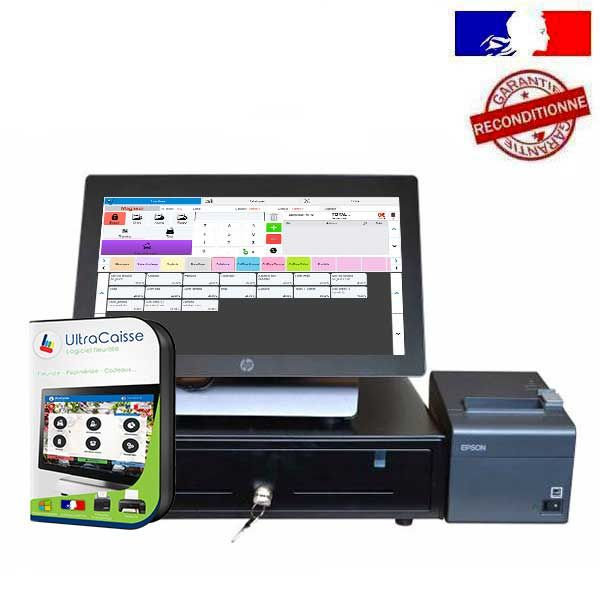 Caisse enregistreuse tactile pour fleuristes - HP RP9 avec imprimante ticket thermique, tiroir-caisse et logiciel certifié_0