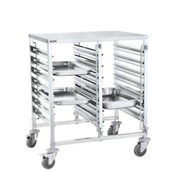 Chariot double à glissières 14 GN 1/1 CCDG1411 Casselin - gris CCDG1411_0