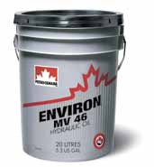 Fluide hydraulique Petro Canada Environ AW - ISO VG 32, 46, 68 - Biodégradable et non toxique_0