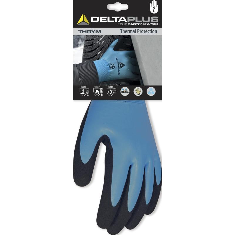 Gants de manutention - acrylique polyamide - main enduite latex - paume mousse latex - réf. DPVV736_0