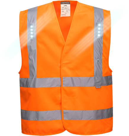 Gilet vega led orange l470, lxl_0