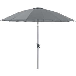 Parasol terrasse en fibre de verre Pagode 300 cm Cendre Proloisirs - gris 3700103079787_0