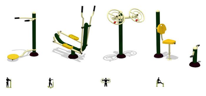 Parcours de santé - pack de promotion 4D - sports urbains - dimensions : 135 cm x 50 cm x 135 cm - Dubpack 4D_0