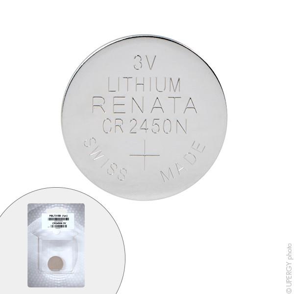 PILE BOUTON LITHIUM BLISTER CR2450N RENATA 3V 540MAH_0