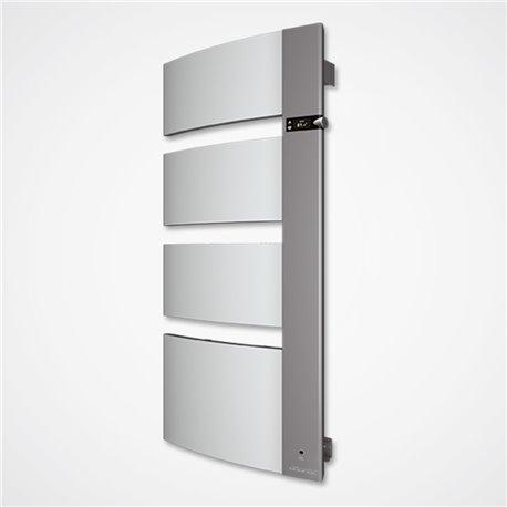Radiateur sèche-serviettes Sensium mât droite 1750W blanc/gris - Atlantic - 814118_0