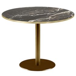 Restootab - Table Ø120cm Rome bistrot marbre veiné - noir TB-ROMXL2-R120M-MB.ROY-LAI_0