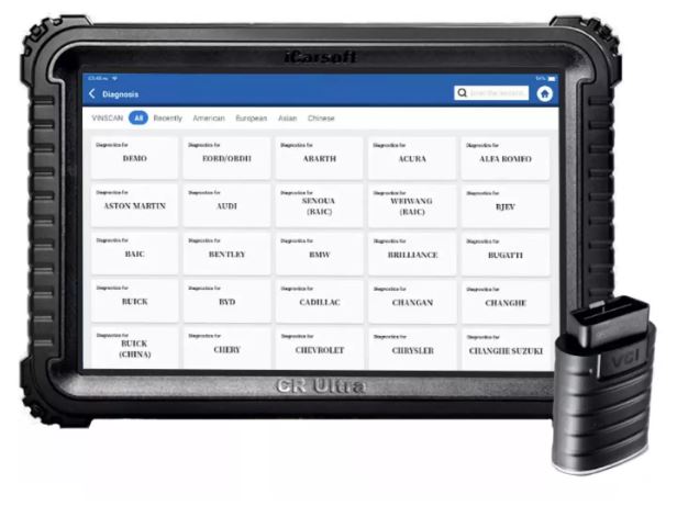 ICarsoft i800 - Valise Diagnostic Automobile Multimarques en Français  Scanner Diag OBD2 OBDII - Équipement auto