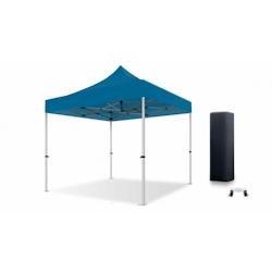 Xptent Tente Pliante 3X3 Structure Aluminium 45mm Toit 380g/m² Bleu qualité Pro - bleu aluminium TP4030033BA_0