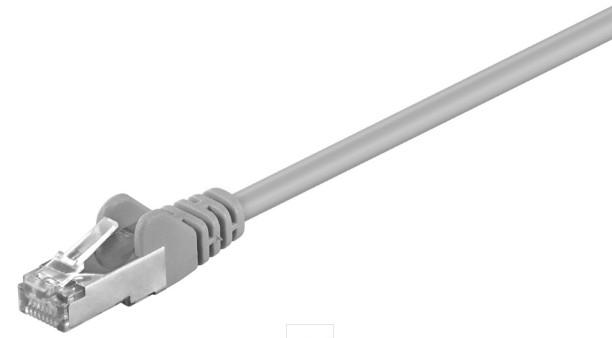 Wentronic - Câble Cat5e F/UTP 0.5 m gris - Lot de 10 pièces RJ45/RJ45 - Réf. 71863_0