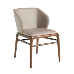 AC ANGEL CERDA Angel Cerdá Chaise en similicuir vison foncé 4065C 55 x 60 x 76 - gris fourrure 8435631001577_0