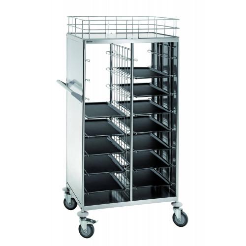 CHARIOT DE DESSERTE BARTSCHER - 2 X 8 PLATEAUX