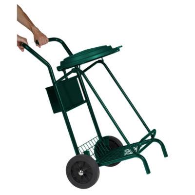 Chariot de voirie 2 roues caoutchouc Rossignol pour sac poubelle 110 L_0