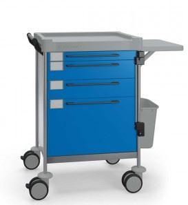 Chariot de soin hospitalier Insausti Mod 2335 - tiroirs 1/50, 2/100, 1/20 dossiers radios - 61-2335_0