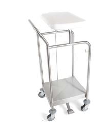 Chariot porte-sac Manutri - L.490 x P.510 x H.965 mm - inox poli - SCLESSIN_0