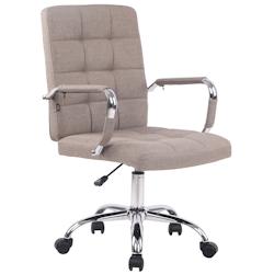 CLP Fauteuil de bureau Deli Pro tissu Taupe - gris textile 1516946124_0