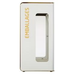 Rossignol - Borne de tri vigipirate support sac 90L CUBATRI - emballages blanc/jaune - jaune métal 54850_0