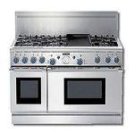 Fourneau de cuisson professionnel - Cuisinière mixte pro grand avec 6 brûleurs étoile et gaufreuse électrique - PD486GEBS_0