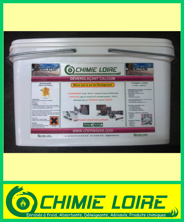 Déverglaçant calcium - Seau de 12.5 kg - Puissant jusqu’à -50°C - Préventif et curatif_0