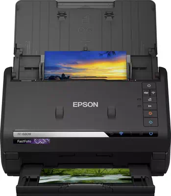 Epson FastFoto FF-680W Alimentation papier de scanner 600 x 600 DPI A4 Noir_0