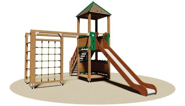 Havane - structure pour aire de jeux en pin - Récréafrance - réf. 511401 - certifiée EN 1176_0