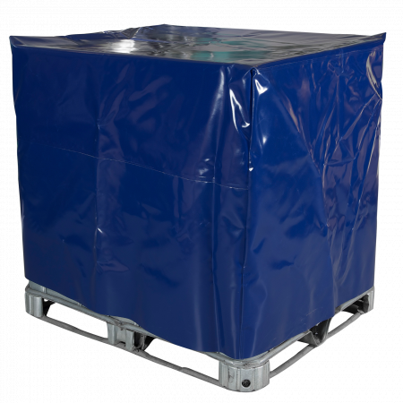 Housse étanche en PVC pour conteneur IBC standard 1000L - Compatible couverture chauffante_0