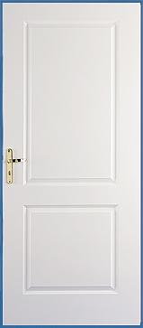 Porte postformée LUPIAC - 2 panneaux lisses - Simple ou double vantaux_0