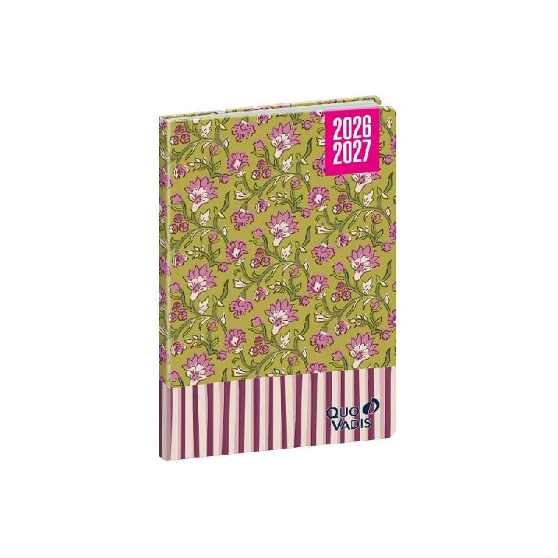 Quo Vadis - Agenda année scolaire - 2026-2027 - Hebdocolor 15 - Semainier Horizontal - Français - Canopy - Multicolore - août à juillet - 10x15 cm_0