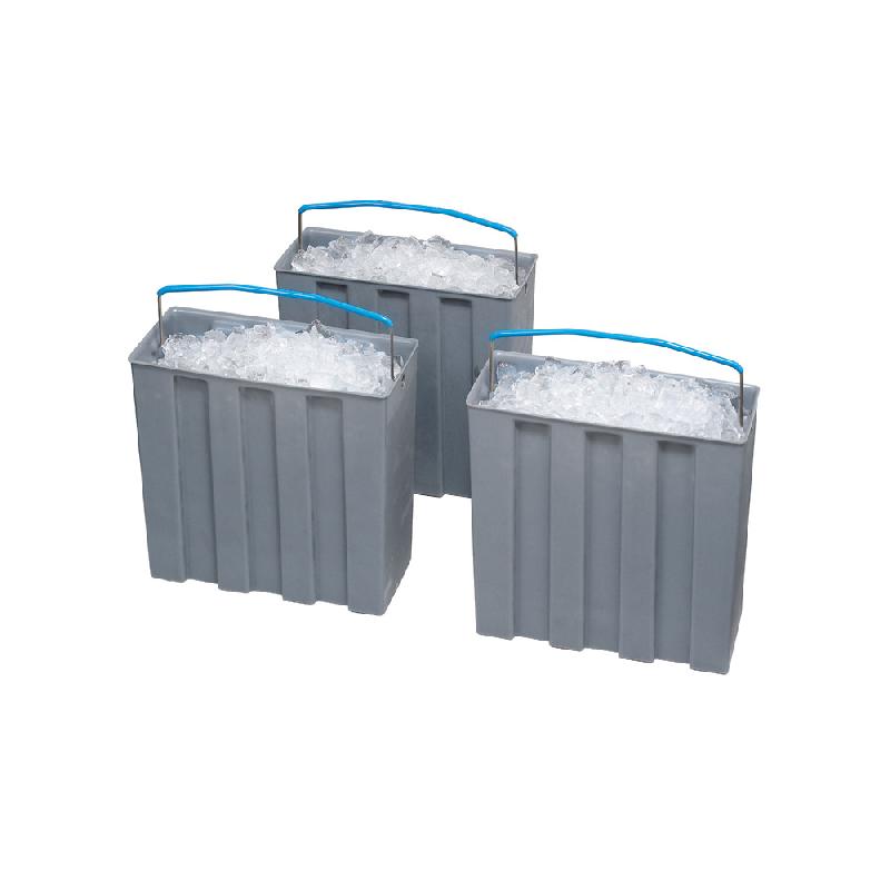 Récipients à glace - Kit de 6 pour Trolley 109 - Plastique renforcé - Capacité 12 kg chacun_0