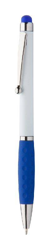 Stylo bille en plastique avec stylet - embout et encre bleue - 7g_0