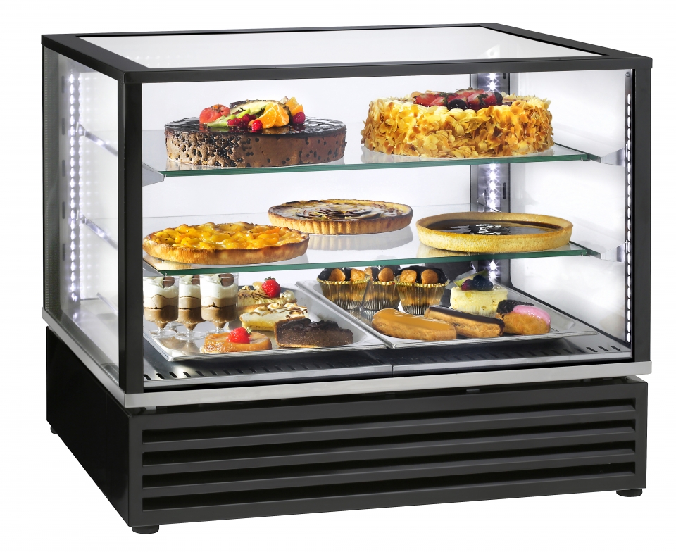 Vitrine réfrigérée ventilée CD 800 - Panoramique - Froid ventilé - Capacité 2 x GN1/1_0