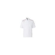 01883601001 - Veste de cuisine Molinel - manches courtes - bande verticale en maille pour confort et liberté de mouvement_0