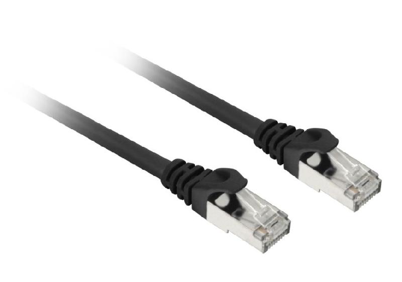 Sharkoon patch network cable SFTP - RJ-45 - Cat.7a - câble brut noir - 2 mètres_0