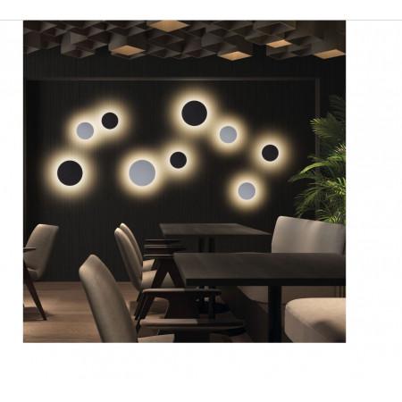 Applique circulaire LED D200 mm - coloris noir - 9W - 890 lumens - 3000K - IP20_0